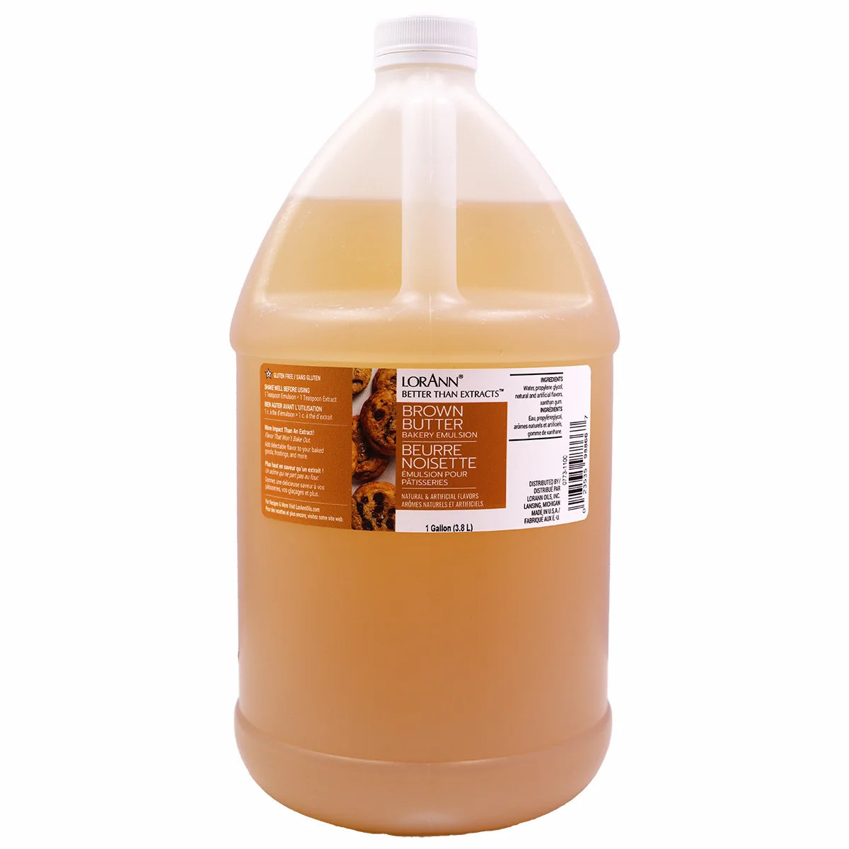 Brown Butter Bakery Emulsion - 4 oz. - 16 oz. - 1 Gallon - 5 Gallons - Bakery Emulsions Canada - Ships Free Within Canada on Orders Above CAD $199