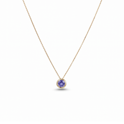 Birthstone Solitaire Necklace - Mayu’s Marketplace