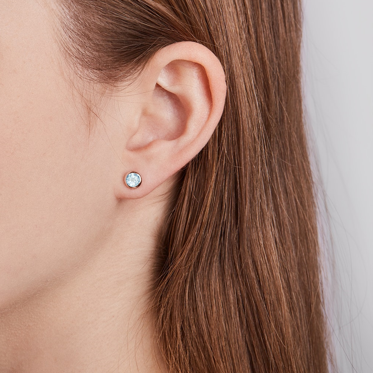 Birthstone Solitaire Studs - Mayu’s Marketplace