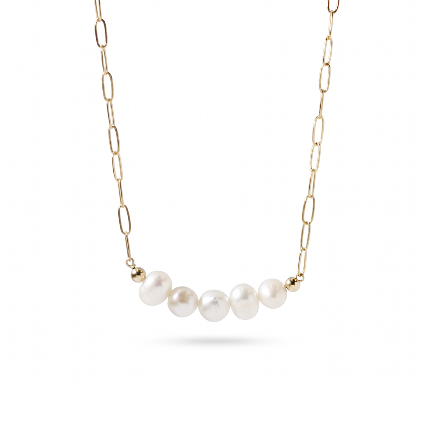 Bold Pearl Linked Necklace - Mayu’s Marketplace