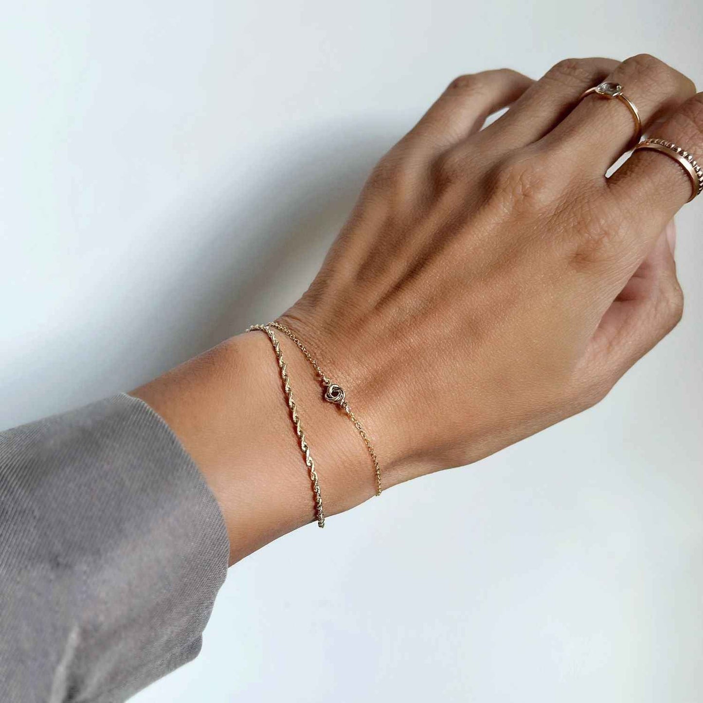 Elegant French Rope Chain Bracelet