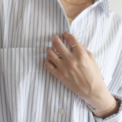 14KT Gold Band Ring - Mayu’s Marketplace