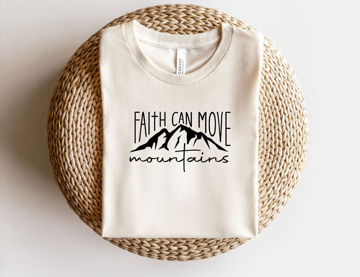 Faith Can Move Mountains - Black Ink
