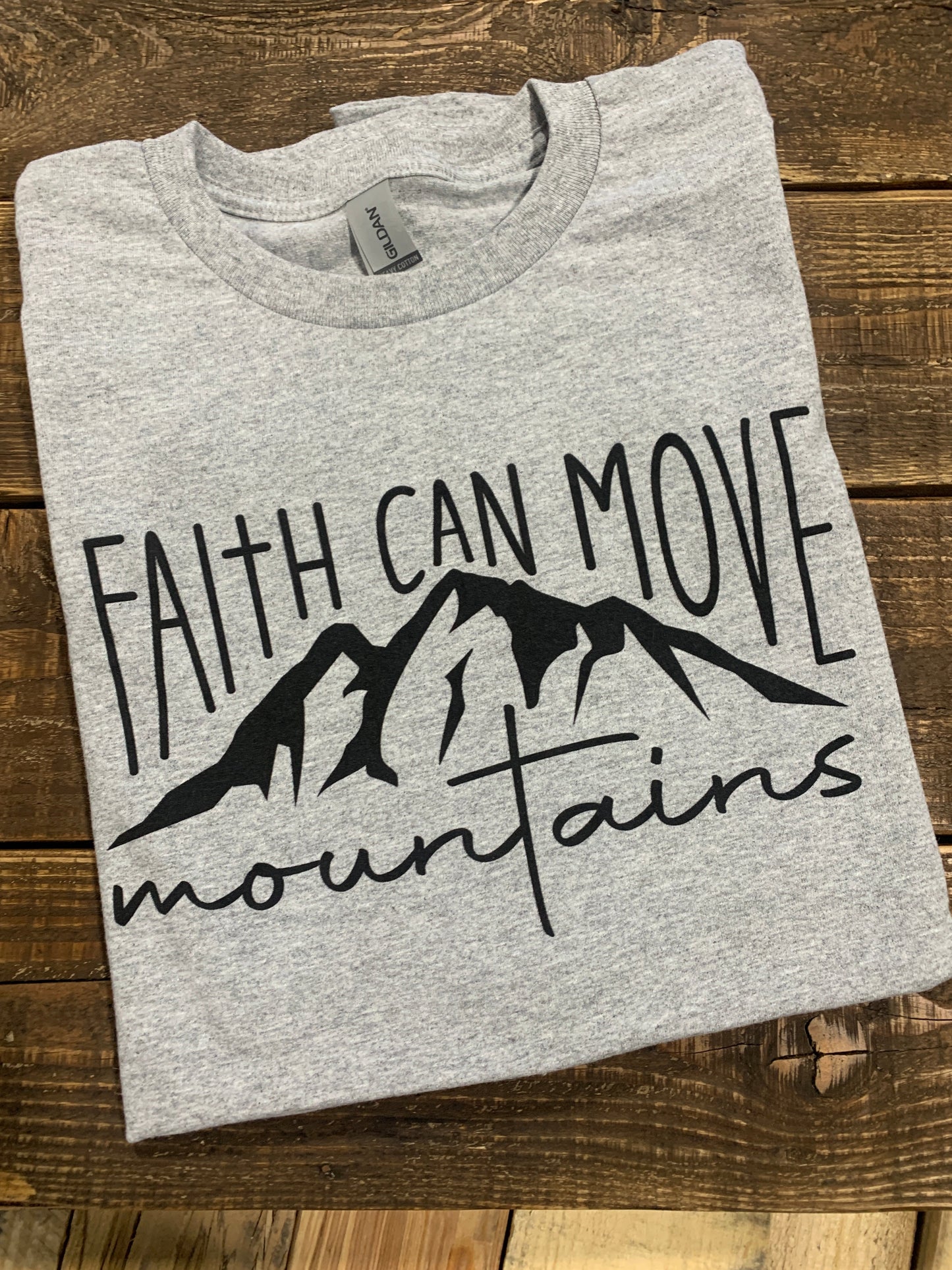 Faith Can Move Mountains - Black Ink