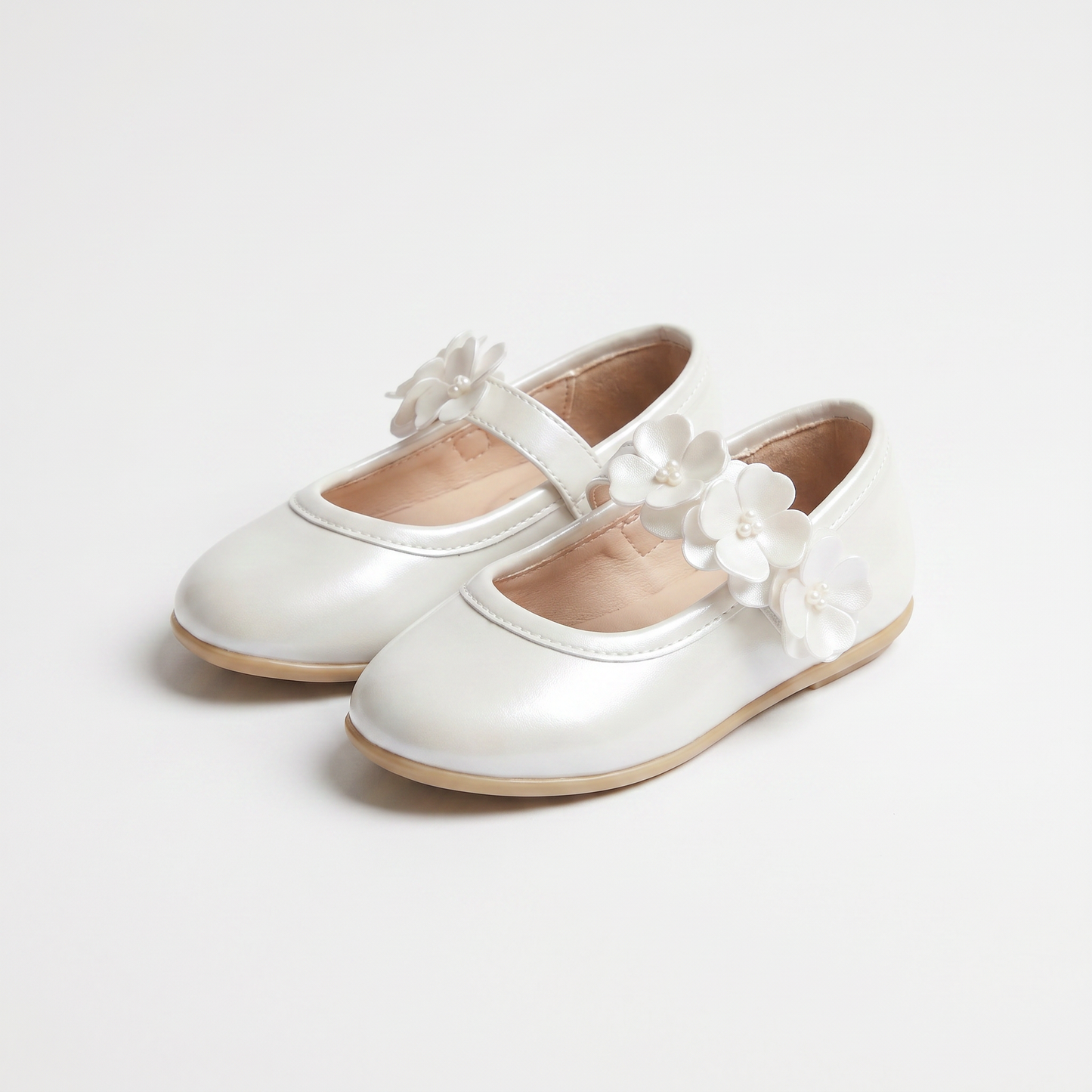 Pearl Petals Girls Formal Shoes