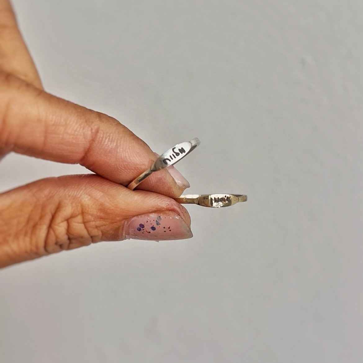 Slim Oval Signet Ring
