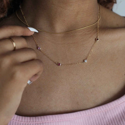 Customized Birthstone Necklace