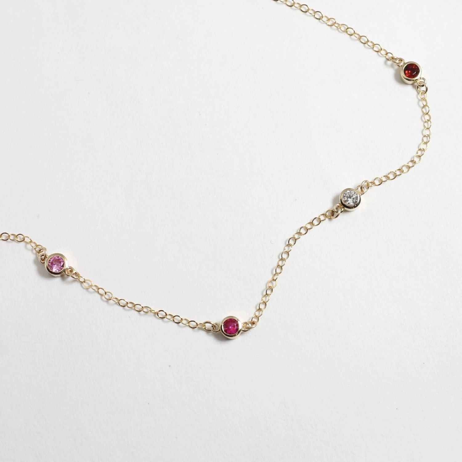 Customized Birthstone Necklace