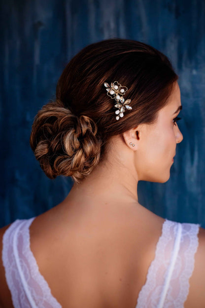 Bridal Hair Comb with Crystals
