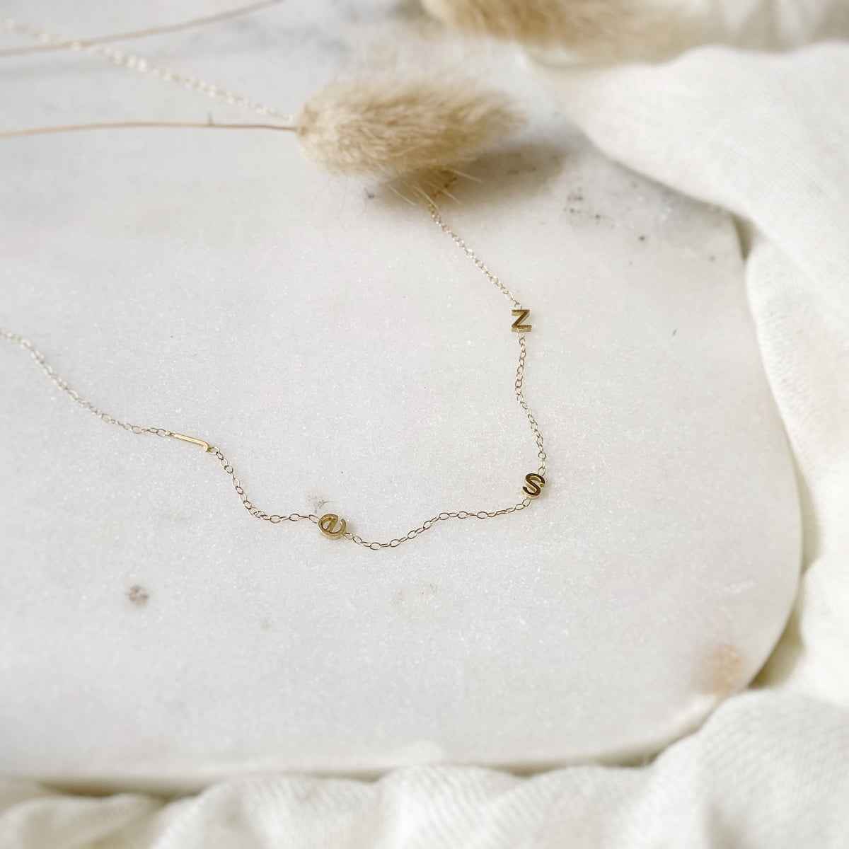Custom 14KT Initial Necklace