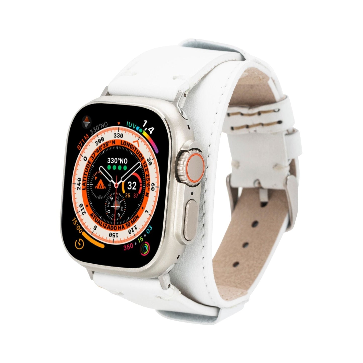 Fort Cuff Leather Bands for Apple Watch 9, Ultra 2 & SE