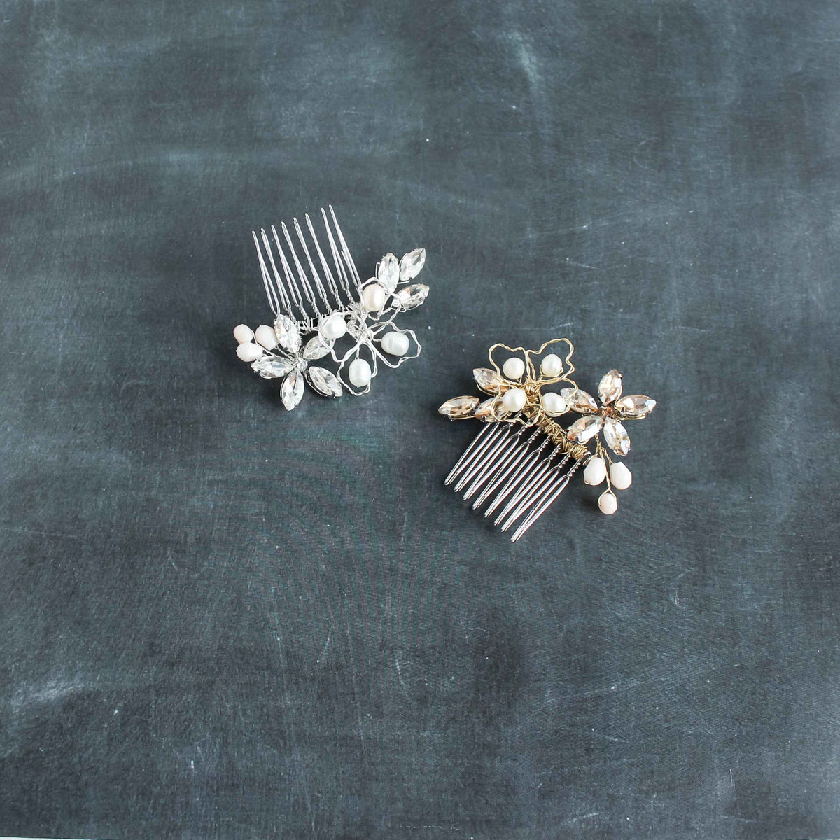 Bridal Hair Comb with Crystals