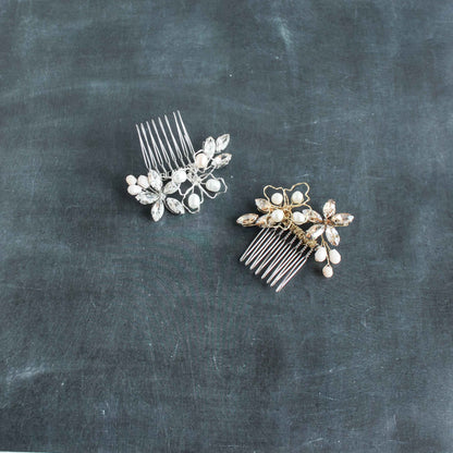 Bridal Hair Comb with Crystals