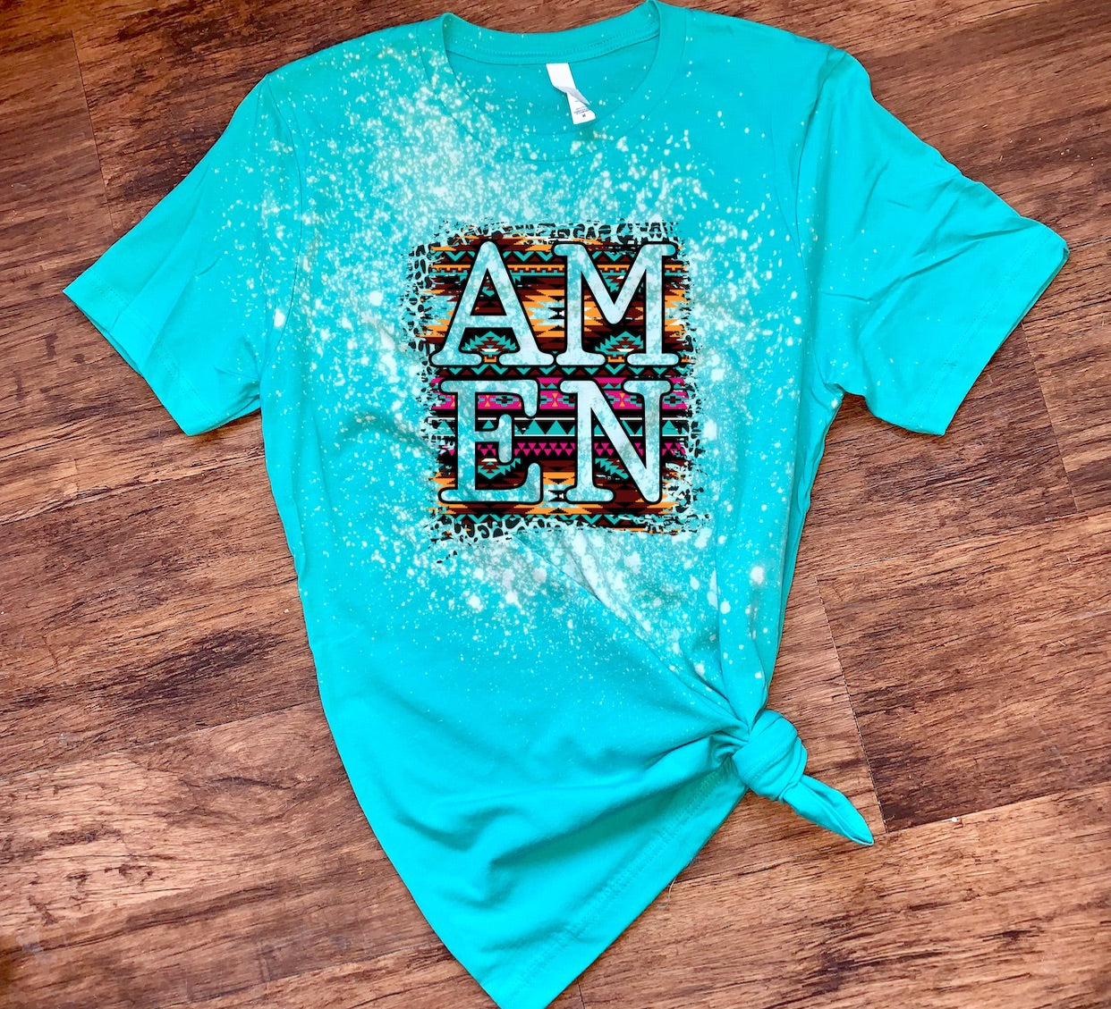 AMEN w/ Aztec Pattern