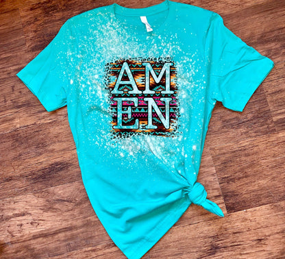AMEN w/ Aztec Pattern