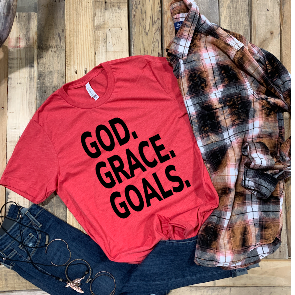 God. Grace. Goals. - Black Ink