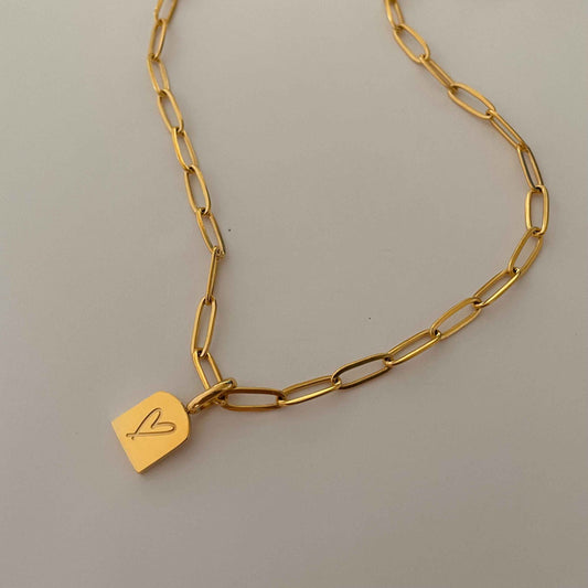 Boho Heart Gold Necklace – Hypoallergenic 18K Gold Plated Pendant | Gift for Her
