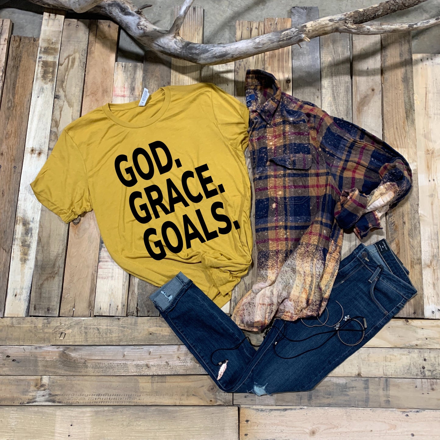 God. Grace. Goals. - Black Ink