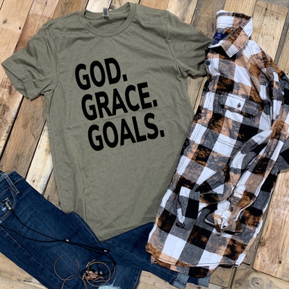 God. Grace. Goals. - Black Ink
