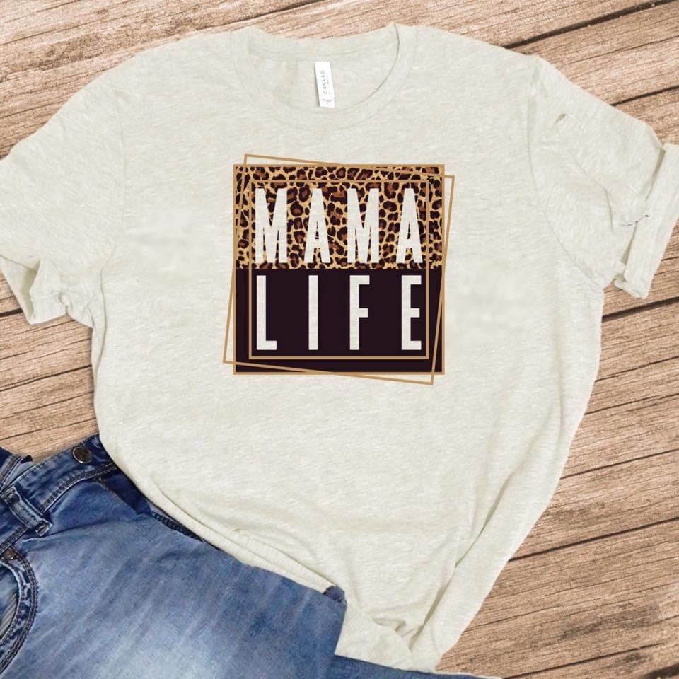 Mama Life - w/ Leopard & Square Box