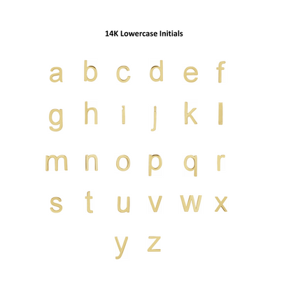 Custom 14KT Initial Necklace - Mayu’s Marketplace